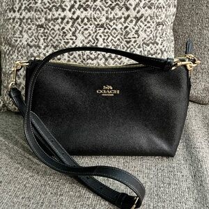 Coach Black Satchel Bag with 2 straps
